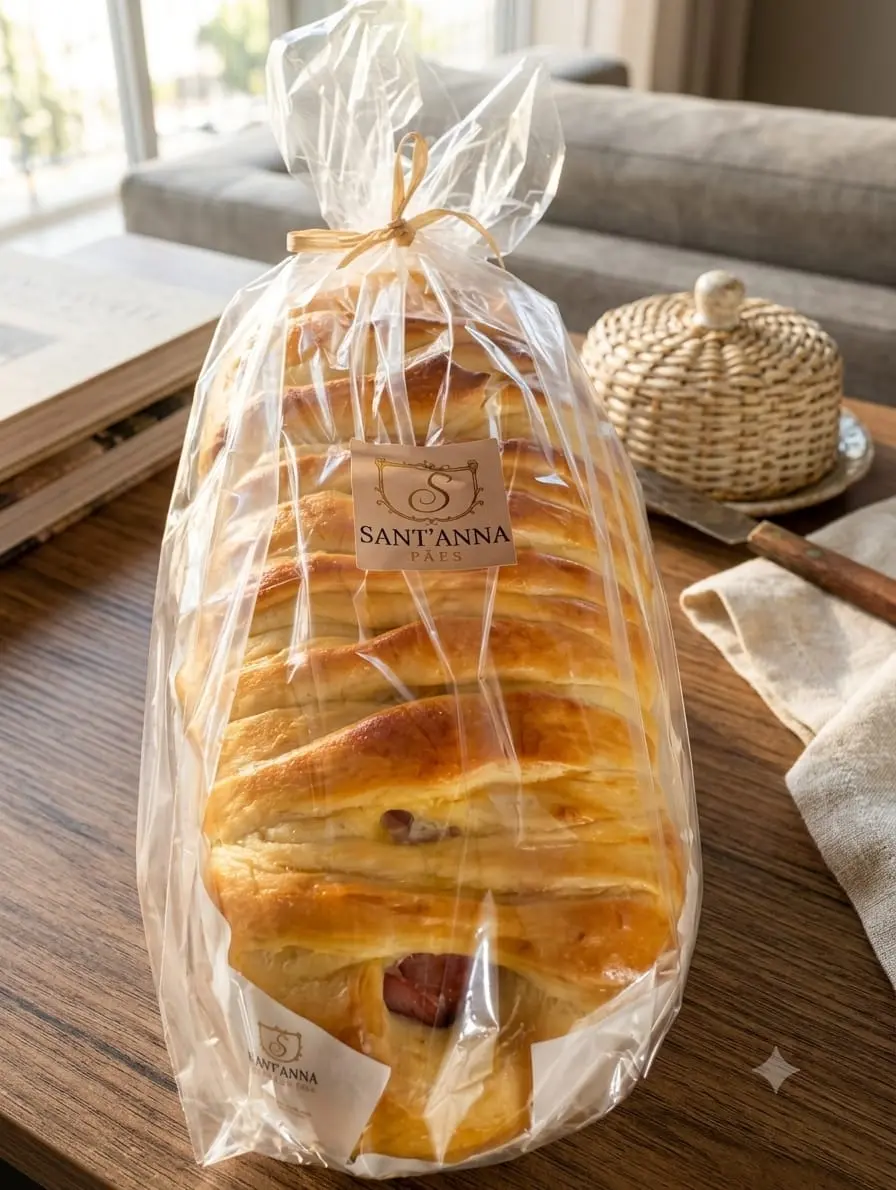 Pão de calabresa: Massa artesanal com recheio caprichado de calabresa. O salgado que some primeiro da mesa.